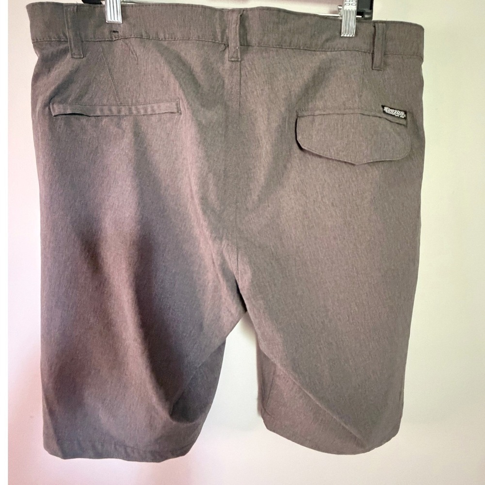 Ron Jon Surf Shop Hybrid Shorts Mens 36 Grey Excellent Heathered Quick Dry